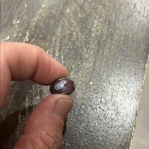 Pandora Purple Glass Bead with hints of blue